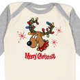 thumbnail image 4 of Inktastic Merry Christmas Reindeer Boys or Girls Long Sleeve Baby Bodysuit, 4 of 5