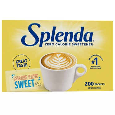 Splenda Zero Calorie Sweetener, Sugar Substitute Packets - 200CT