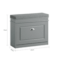 thumbnail image 3 of SoBuy FSR82-K-HG, Hallway Shoe Bench Shoe Rack Shoe Cabinet With Flip-Drawer And Seat Cushion, 3 of 4