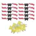 thumbnail image 1 of 10 juegos de fusibles y soportes para coche, fusibles automotrices en línea, soporte de cuchilla de cobre sin oxígeno con arnés, 1 of 8