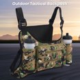 thumbnail image 5 of Sportteer Outdoor Chest Bag Sports Chest Bag Waterproof Chest Bag Zipper Pocket Outdoor Chest Bag Adjustable Straps Large Capacity for Men Women Sports Hiking Pouch, 5 of 7