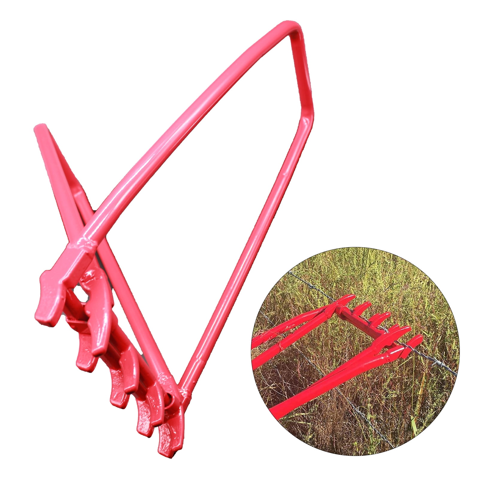 Fence Wire Crimping Tool for Repair Barbed Wire Tighten Loose Fence Lines Correctly Restore Tension to Sagging Wires