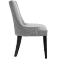 thumbnail image 2 of Modern Contemporary Urban Design Dining Kitchen Room Side Chair, Set of Four, Fabric, Light Grey Gray, 2 of 4