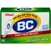 Bc Arthritis Formula Pain Reliever Powders 50 ea (Pack of 6)