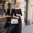 thumbnail image 5 of FORMRS Women Crossbody Purse with Chain Strap Vegan Leather Shoulder Handbag, Orange Christmas House, 5 of 7