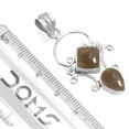thumbnail image 2 of 925 Sterling Silver Women Jewelry Natural Smoky Topaz Pendant, 2 of 3