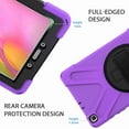thumbnail image 6 of Dteck Galaxy Tab A 8.0 Case 2019 T290 T295(without S Pen),[Rotating Hand Strap] Three Layer Rugged Shockproof Kids Friendly Case with Kickstand and Shoulder Strap, Purple, 6 of 9