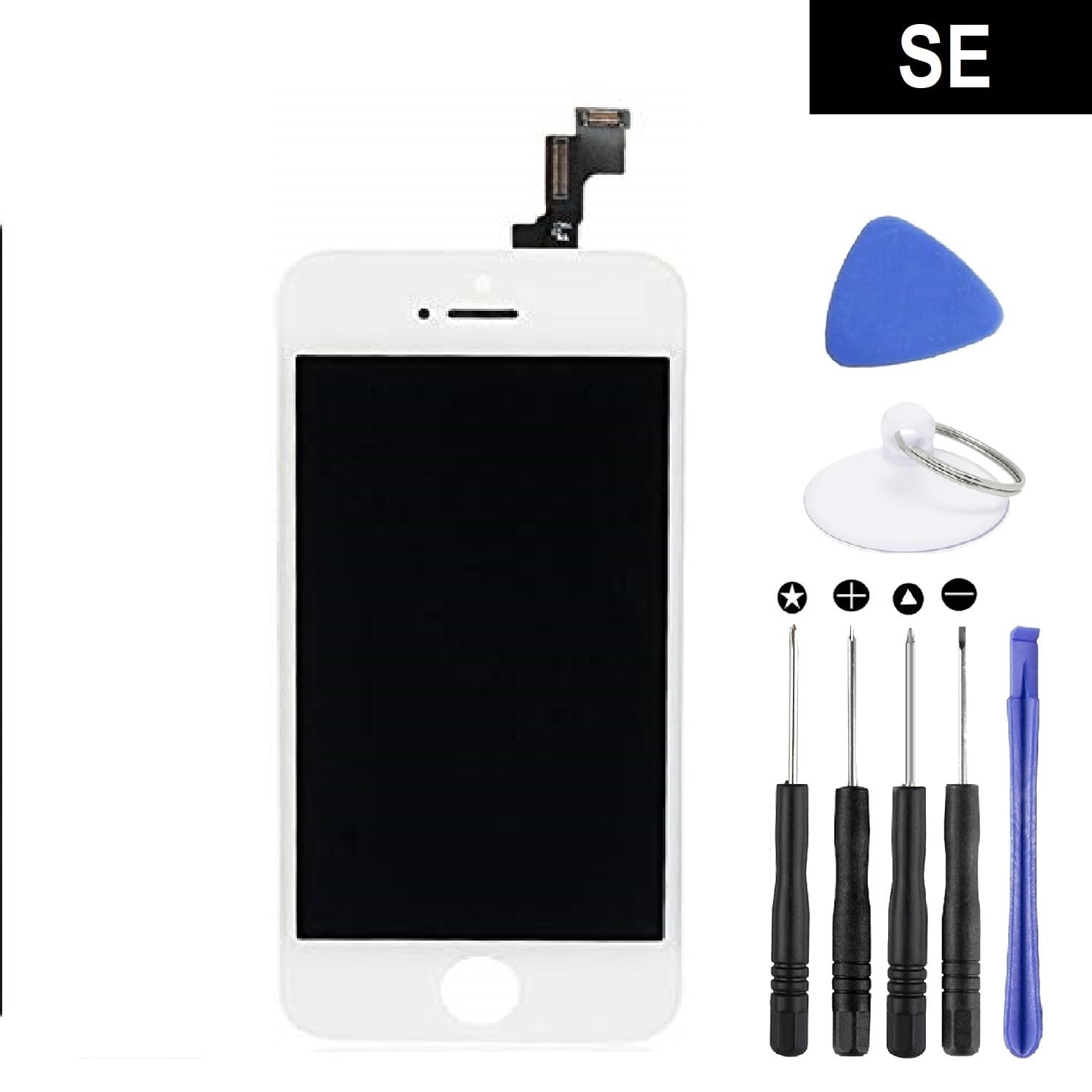 Screen Replacement For Iphone Se 4 White Lcd Display With Toolkit By Loctus Walmart Com Walmart Com