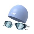 thumbnail image 4 of Gafas de natación con tapa de natación sin fuga para hombres gafas de natación Azul, 4 of 8