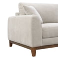 thumbnail image 6 of Furniture of America Nora Mid-Century Modern Chenille Track Arm Sofa with Pillows, Light Gray, 6 of 12