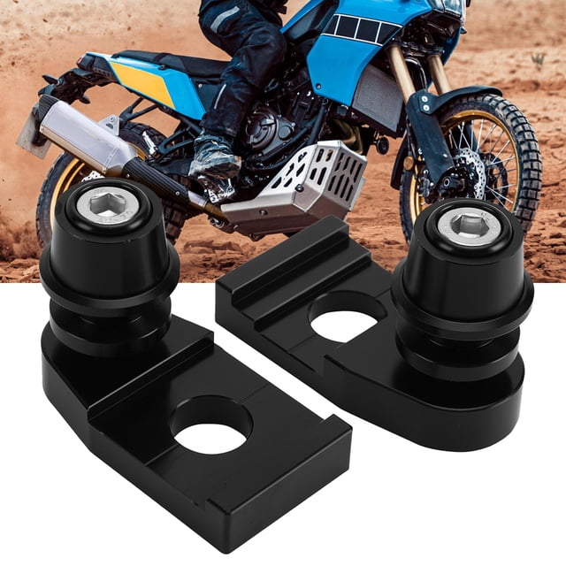 CNC Chain Adjuster Block With Stand Spool For YAMAHA TENERE 700/XTZ700 2019-2021 Black