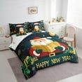 thumbnail image 3 of Manfei Vintage Santa Claus 7-Piece Twin Bedding Sets,Happy New Year Bedding Comforter Set,Teens Xmas Gifts Sheet Sets For Kids,Luxury Bedroom Decor Reversible, 3 of 8