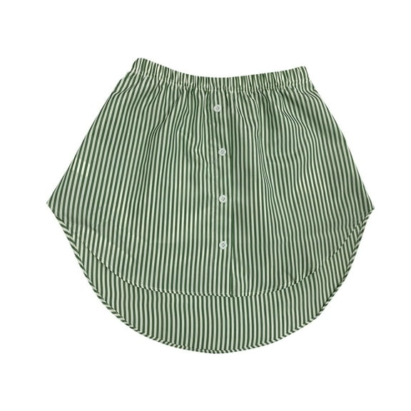 Fancifize Shirt Extender for Women Plus Size, Mini Shirt Extenders for Layering, Adjustable Fake Top Lower Sweep Skirt Half Length Underskirt