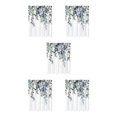 thumbnail image 2 of Billuyoard Cortina de ducha con estampado de hojas, cortina de baño impermeable, sin piel, planta de poliéster con LS-015, 150x180cm Type2 NO2, 2 of 6