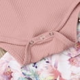 thumbnail image 4 of ZAXARRA Girl 3PCS Outfit Set,Round Neck Romper, Floral Pant, Hair Band, 4 of 5
