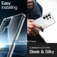 thumbnail image 6 of JETech Case for Samsung Galaxy S25 Ultra 5G, Non-Yellowing Shockproof Bumper Protective Phone Cover, Anti-Scratch Hard PC Back (Clear), 6 of 6