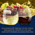 thumbnail image 2 of NutriChef 15oz Stemless Wine Glasses 8 Ultra-Thin Elegant Red & White Wine Crystal Glass Drinkware, 2 of 7
