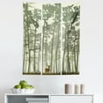 thumbnail image 1 of Forest Tapestry, Vertical Stripes with Tall Trees and Lonely Deer Nature Illustration, Fabric Wall Hanging Decor for Bedroom Living Room Dorm, 5 Sizes, Sage Green Cream Brown, by Ambesonne, 1 of 1