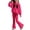 A02-Hot Pink, variant on LRen Girls Outfits Bow Print 2 Piece Long Sleeve Top and Flare Pants Set Crew Neck Trendy Print Fall Spring Suit Outdoor Casual Clothes Valentines Gift