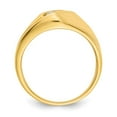 thumbnail image 2 of 14K Yellow Gold Ring Band Men's Diamond Round, Size 5, 2 of 5