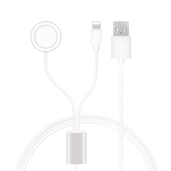for Apple Watch Charger Magnetic Charging Cable Update Version Wireless USB iWatch Charger for Apple Watch Series SE/6/5/4/3/2/1 & iPhone 13/12/11/Pro/Max/XR/XS/XS Max/X - 3.3ft