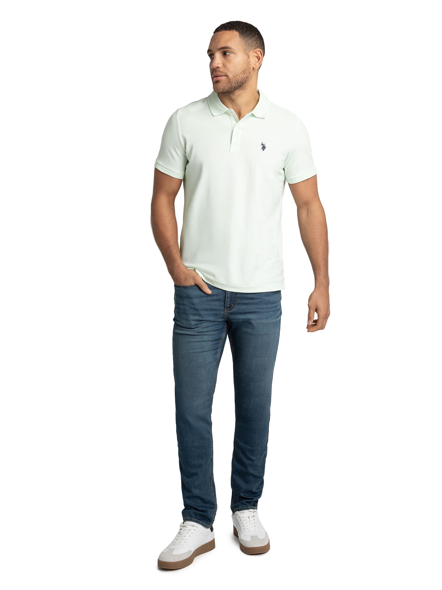 U.S. Polo Assn. Men's Performance Pique Polo Shirt