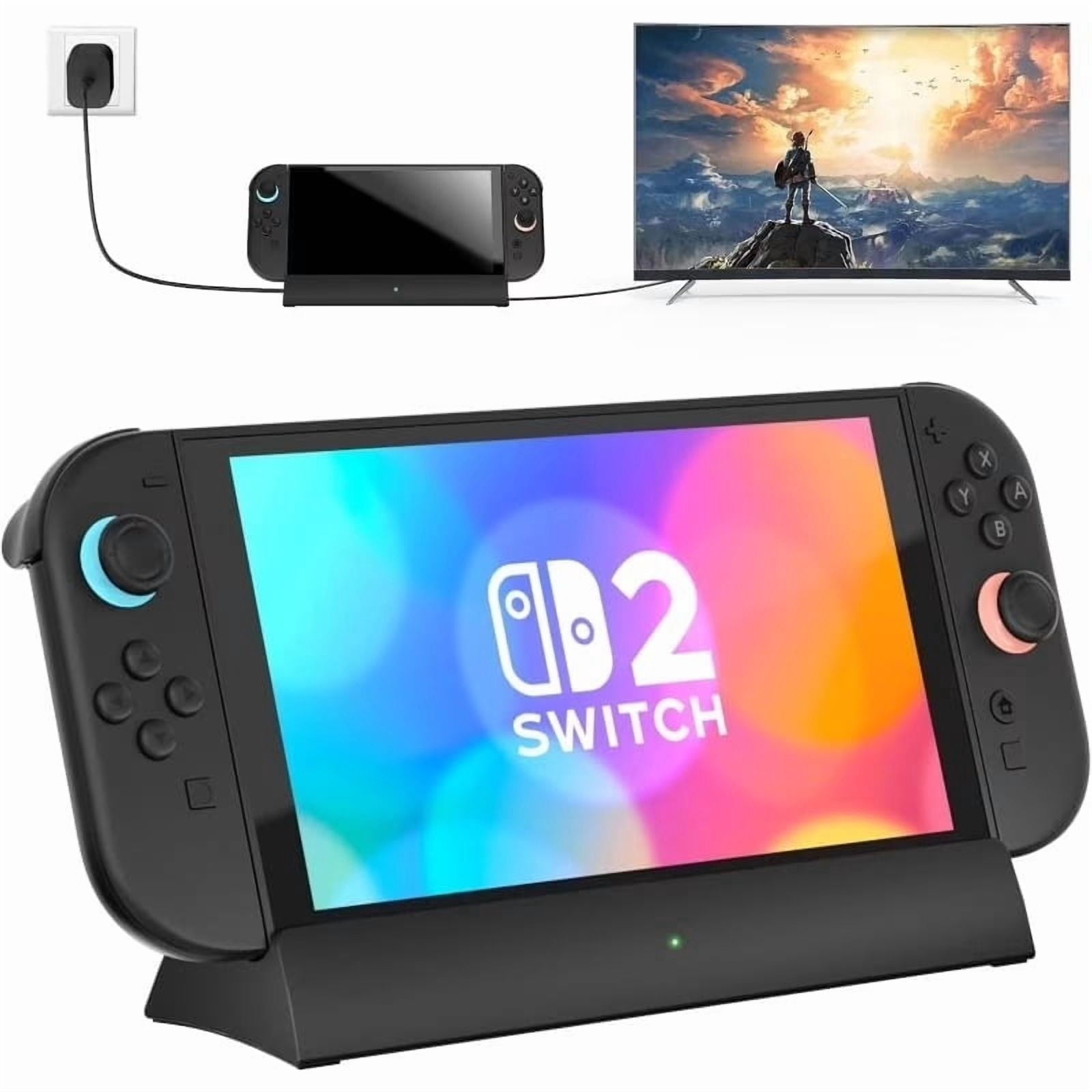 Switch 2 TV Dock, Switch 2 Dock Replacement, Switch 2 Dock with 4K@120Hz HD Output/Type-C Port/USB 3.0 Port