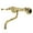 Polished Brass, variant on Kingston Brass KS315MB Kingston Wall Mount Bathroom Faucet, Matte Black