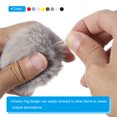thumbnail image 3 of Uxcell Faux Fur Pom Poms for Hats, Fluffy Soft Fur Poms Balls, Red 12 pack, 3 of 6