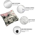 thumbnail image 4 of Acheng Valentine's Day You and Me Truck Balloon Pink Striped Pillowcase , Home Bedroom Bedding Living Room Sofa Throw Pillows Cushion Pillowcase Decoration  White, 4 of 6