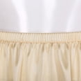 thumbnail image 6 of YUUMIN Women's Soft Satin Half Slips for Under Dresses Anti-static Elastic Waist Plus Size Long 60cm Champagne XL, 6 of 7