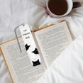 thumbnail image 2 of Cute Bookmarks for Women Funny Black Cat Bookmarks for Book Lovers Paw Bookmark Book Lovers Gifts Reader Gifts Bookworm Bookish Gifts Halloween Basket Stuffers, You Pawsed Here, 2 of 4