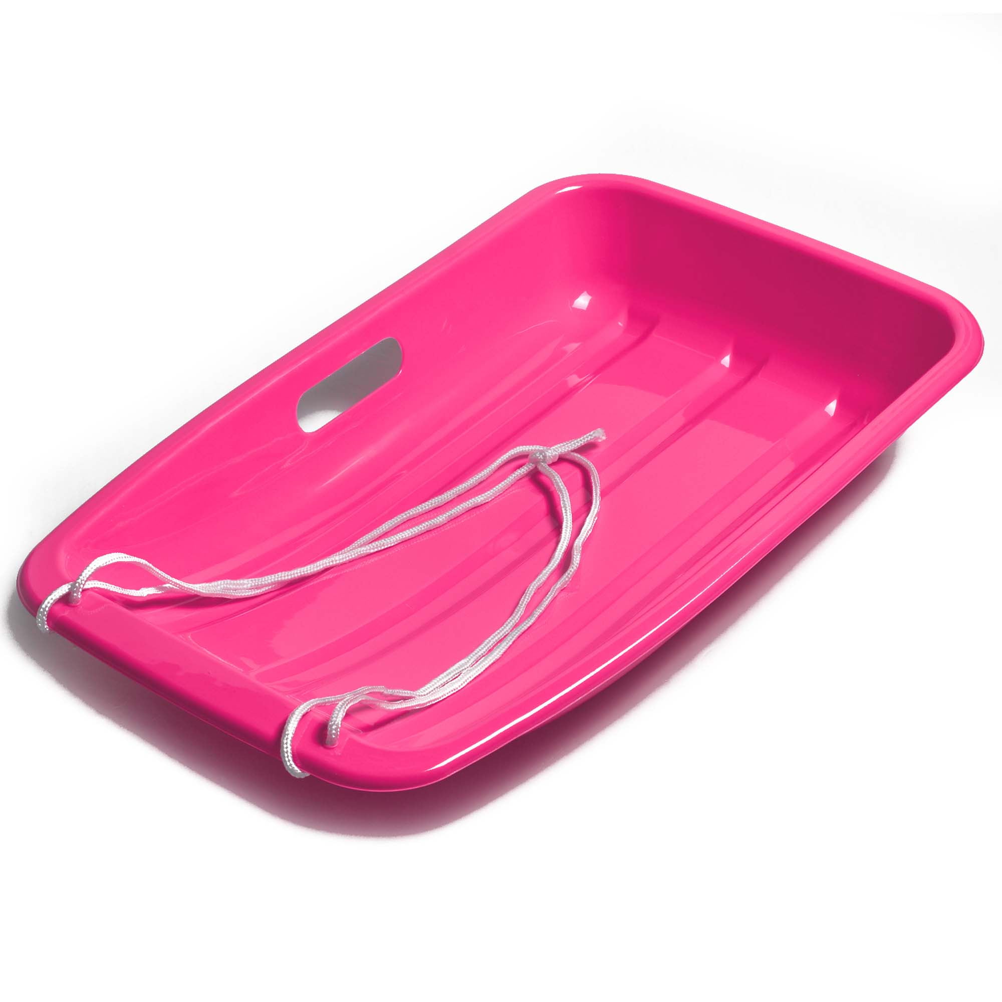IMAGE 25.6*14.2*4.3 inch Winter Durable Plastic Snow Sled in Boat Shape