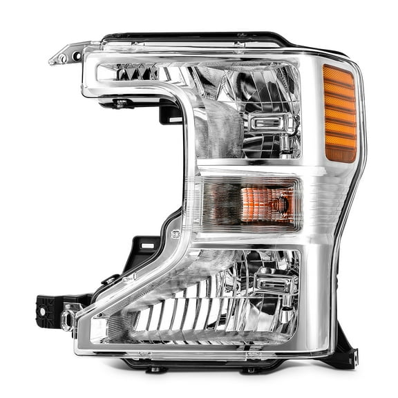 ECCPP Headlight Assembly Fit 2020-2022 for Ford F250 F350 SuperDuty Type Left Headlamp Chrome Housing FO2502405(Bulbs Not Included)