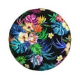 thumbnail image 2 of Gaeub Colorful Flowers 14-17in Tire Cover, Spare Tire Cover, for Camper Caravan, Trailer, Car, Truck, SUV, Jeep - 15 inch, 2 of 9