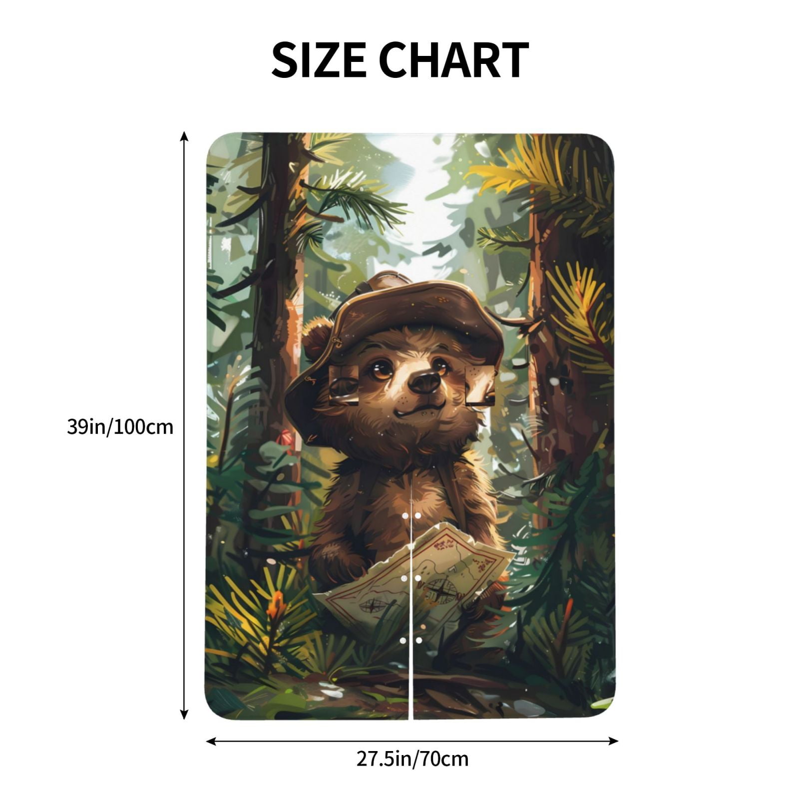 Naloa Jungle Hat Bear Baby Car Seat Cover, Breathable Baby Carrier Cover, Multiuse Baby Carrier Cover & Nursing Breastfeeding Cover