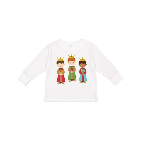 Inktastic Christmas Three Wisemen Boys or Girls Long Sleeve Toddler T-Shirt