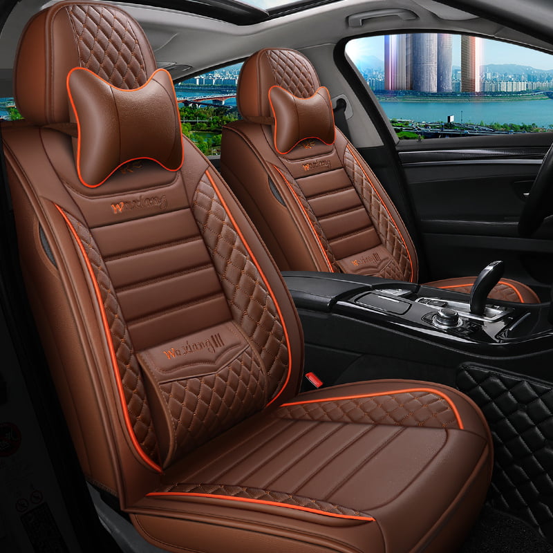 Stylish Car Full Set Auto Seat Cushion PU Leather Auto Car Seat Covers