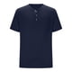 thumbnail image 4 of pstuiky camisetas de manga corta para hombre, Camisa tipo jersey para hombre, de color liso, con botones, manga corta y cuello alto ropa de hombre l, 4 of 6