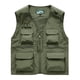 thumbnail image 1 of V Cuello Tanque, Chaqueta de Trabajo sin Mangas Sólida con Cremallera Y Bolsillos Múltiples, Abrigo de Lana de Moda para Hombres, 1 of 9