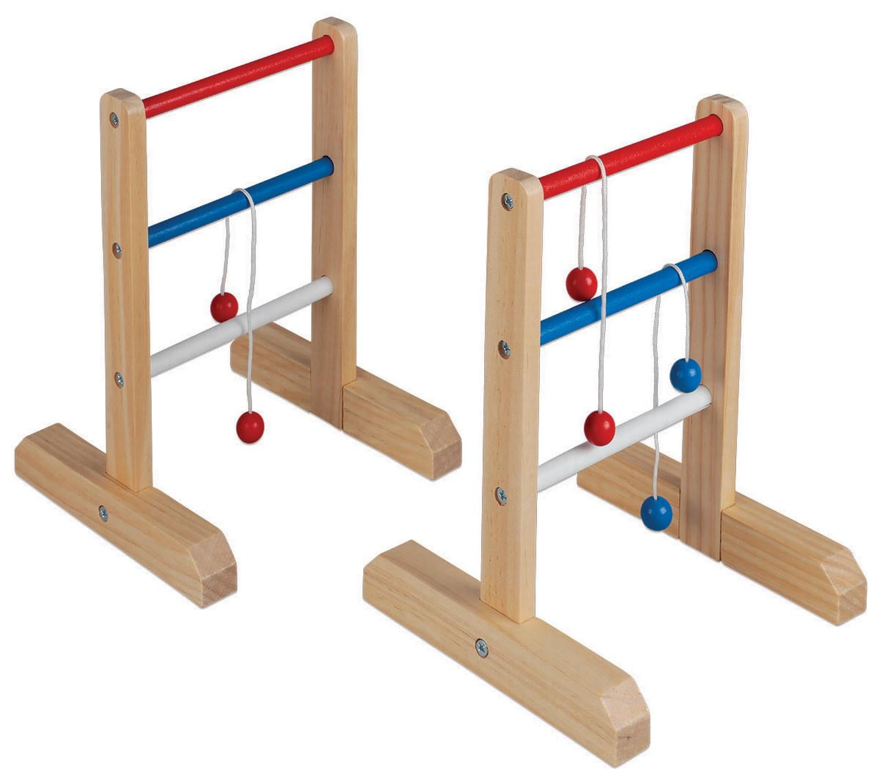 Desktop Wooden Ladder Toss Game Home Travel Office Toy