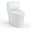 White, variant on Yesurprise White Toilet,Elongated Toilet with Soft Closing Seat,V-Cover Toilet Seat, Double Top Button 3 4.8L and Comfortable Seat Height for Bathroom