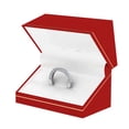 thumbnail image 3 of Dazzlingrock Collection 0.33 Carat (ctw) 14k Round Diamond Ladies Anniversary Wedding Band Enhancer Guard Chevron Ring 1/3 CT, White Gold, Size 8, 3 of 3