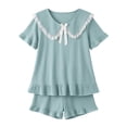thumbnail image 5 of MDUKONU Women's Summer Short Set Machine Washable Fashion Vacation Green XL, 5 of 5