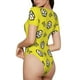 thumbnail image 2 of Balery White Popcorn Body de cuello redondo de manga corta para mujer Tops de manga corta Tops básicos-Small, 2 of 7