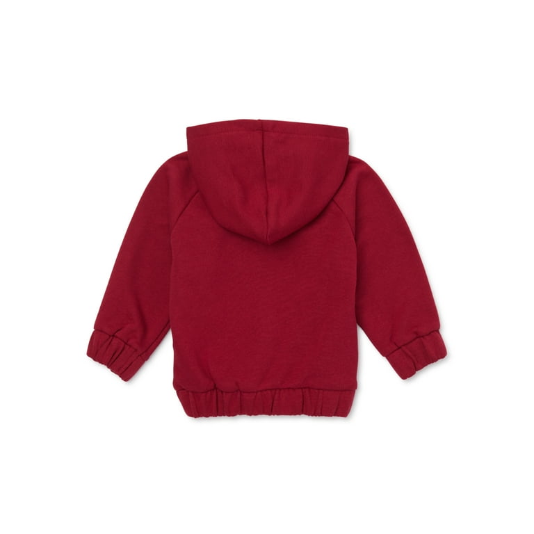 Infant red zip up hoodie cheap