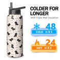thumbnail image 4 of 40oz Vacuum Insulated Dog Water Bottle - Stainless Steel, Double Walled, Leakproof, for Camping Hiking Sports, Keeps Drinks Hot and Cold, Gift for Dog Fans, 4 of 5