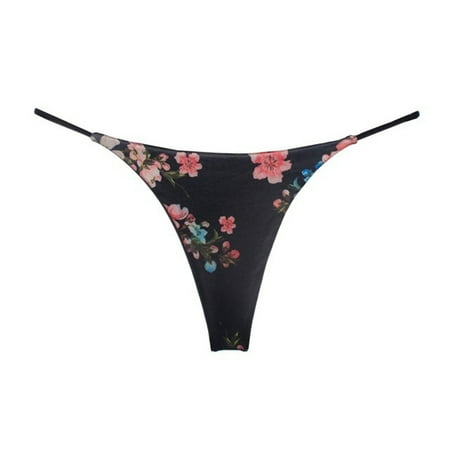 HSHMT Womens Underwear Women s Thin Strap Thong European And American Sports Fitness Yoga Low Waist T Pants Bikini Underwear