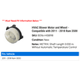 thumbnail image 2 of HVAC Blower Motor and Wheel - Compatible with 2011 - 2018 Ram 3500 2012 2013 2014 2015 2016 2017, 2 of 2
