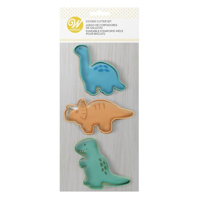 Cortadores de Galletas Wilton Diseño de Dinosaurios 3 Piezas